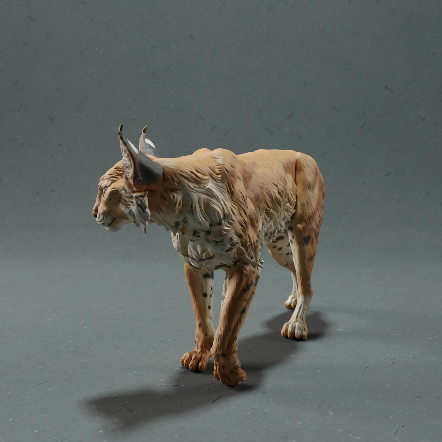 Product photo Animal Figure Diorama, Model Building: 0: Wild Animal Figure: Lynx – Bobcat (Ref 01_01_77)