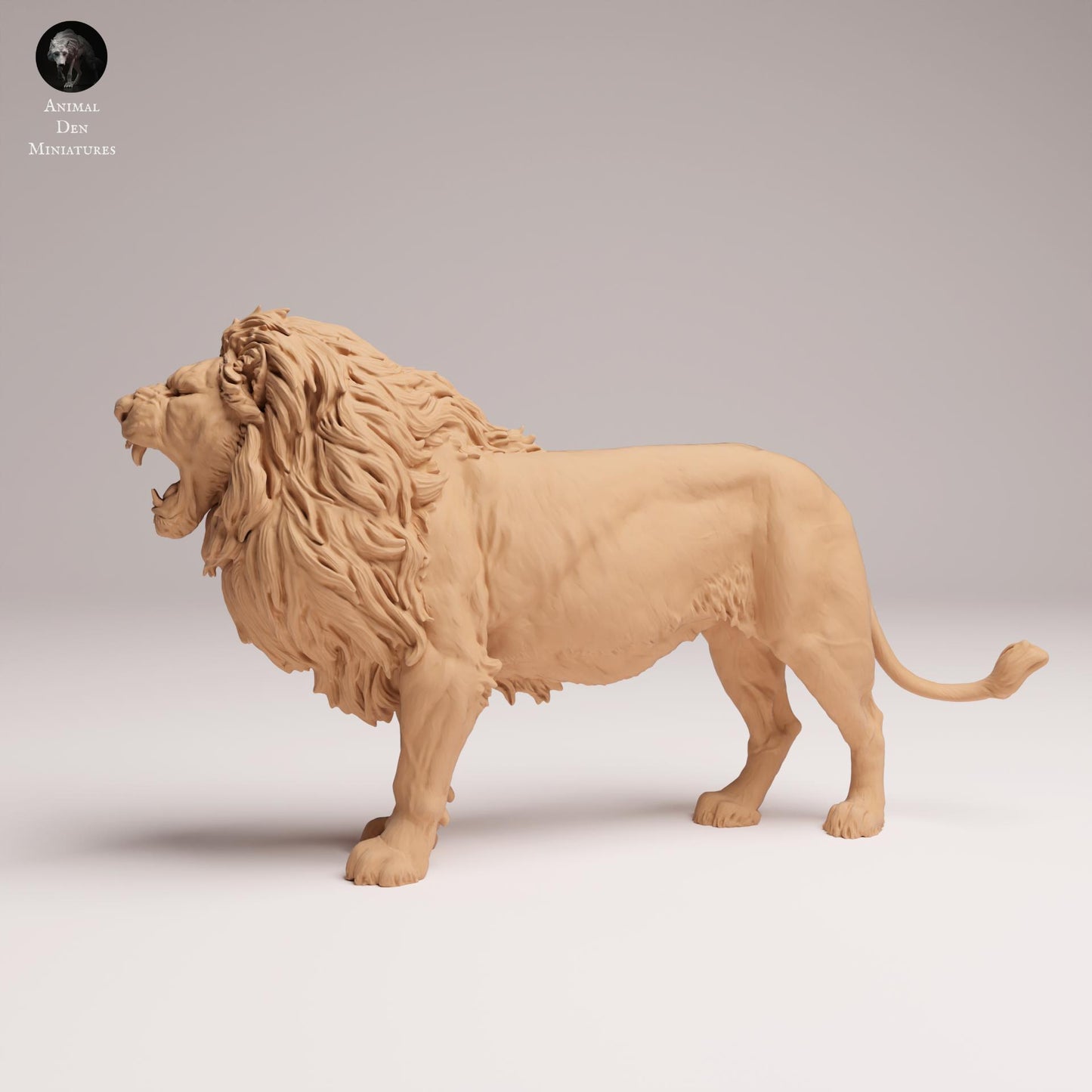 Product photo Animal Figure Diorama, Model Building: 0: Wild Animal Figure: roaring lion – Lion Roar (Ref 25_08_05)