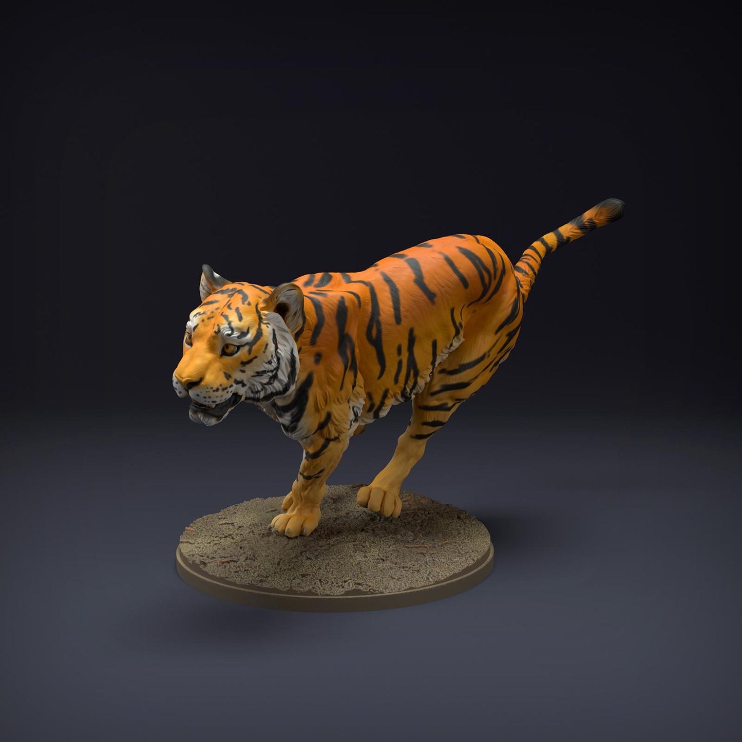 Product photo Animal Figure Diorama, Model Building: 0: Wild Animal Figure: Running Bengal Tiger (Ref 01_01_82)