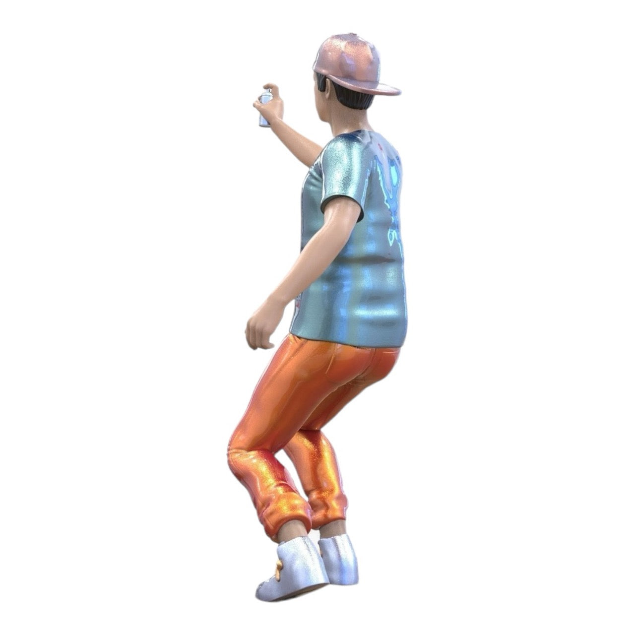 Miniature Figure: Teenage Sprayer - Young Man with Cap and Graffiti Spray Can (No. 288)