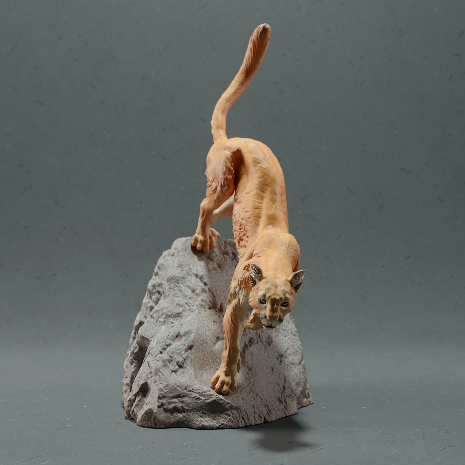 Product photo Animal Figure Diorama, Model Building: 0: Wild Animal Figure: Mountain Lion – Puma (Ref 01_01_48)