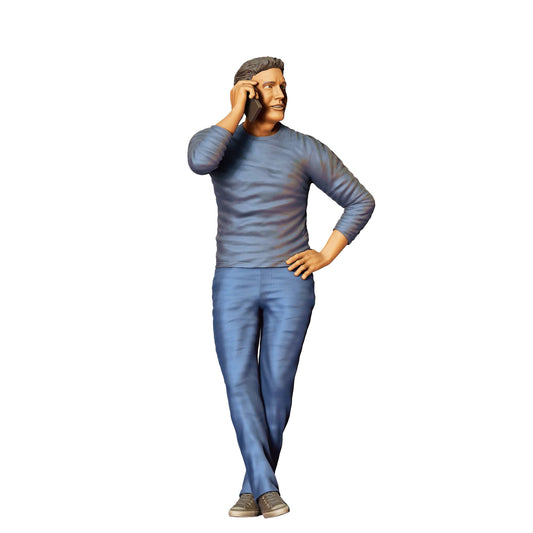 Diorama model building product photo 0: People leaning on car - Man 2 (Ref. No. 341)