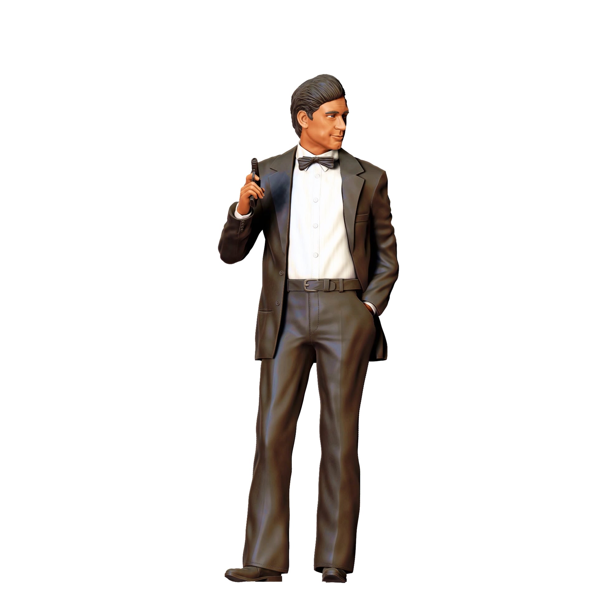 Diorama Model Building Product Photo 0: Secret Agent in Suit with Pistol E (Ref. No. 370)