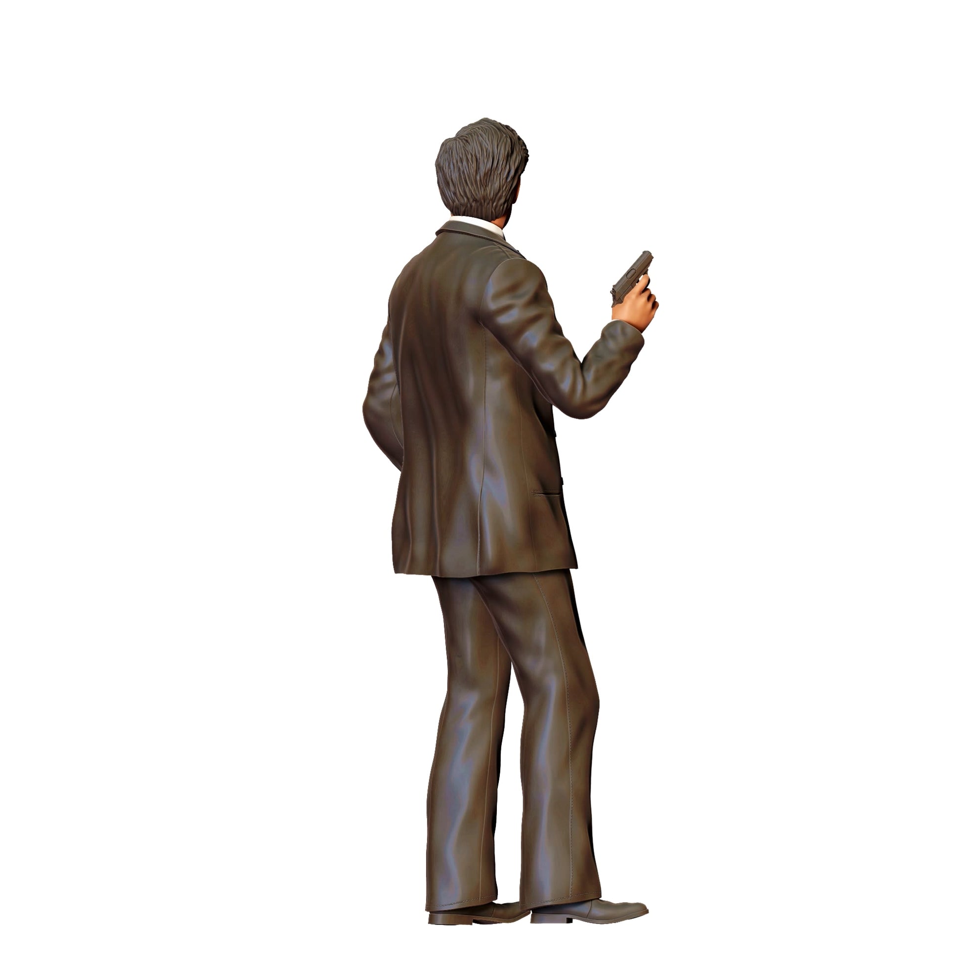 Diorama Model Building Product Photo 0: Secret Agent in Suit with Pistol E (Ref. No. 370)
