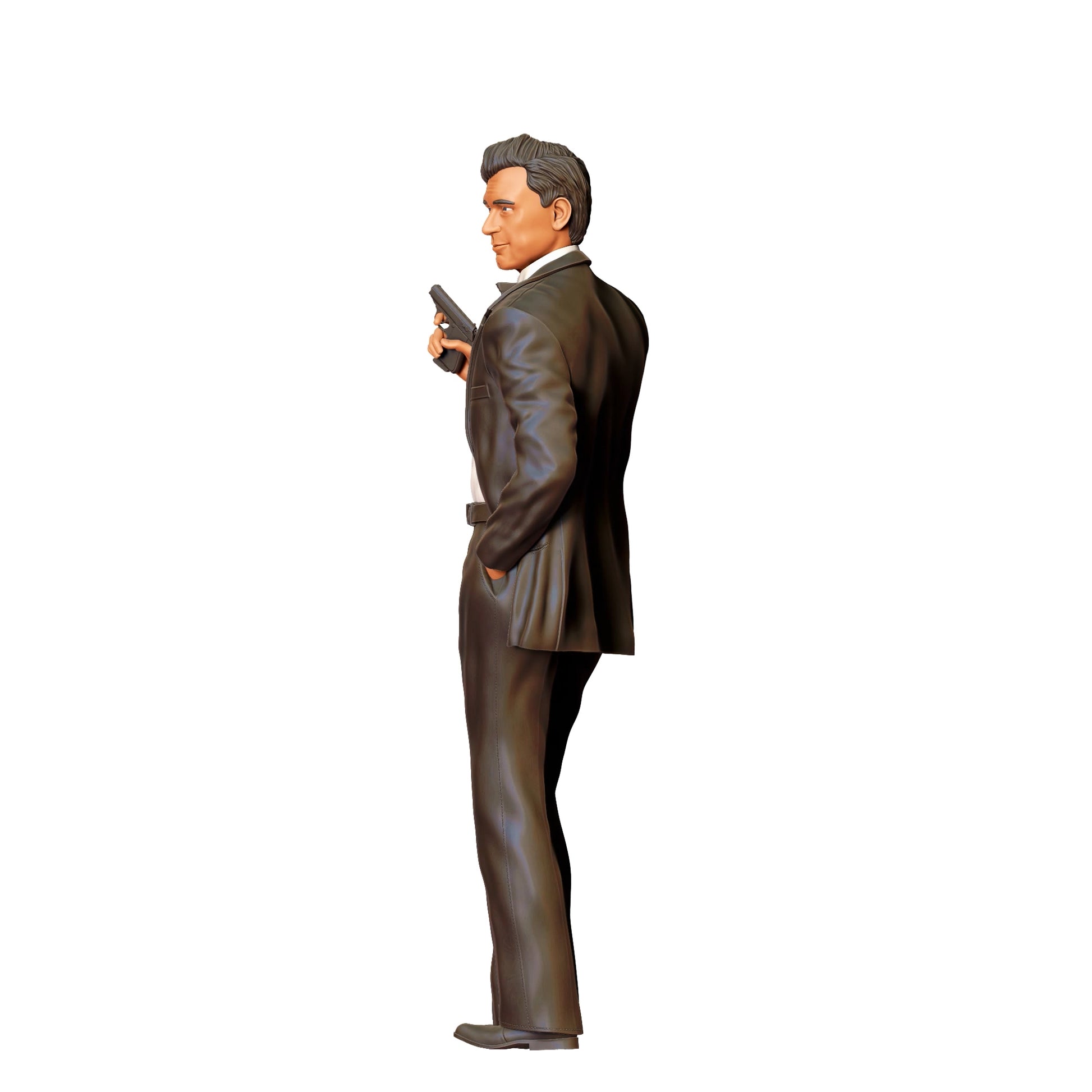 Diorama Model Building Product Photo 0: Secret Agent in Suit with Pistol E (Ref. No. 370)