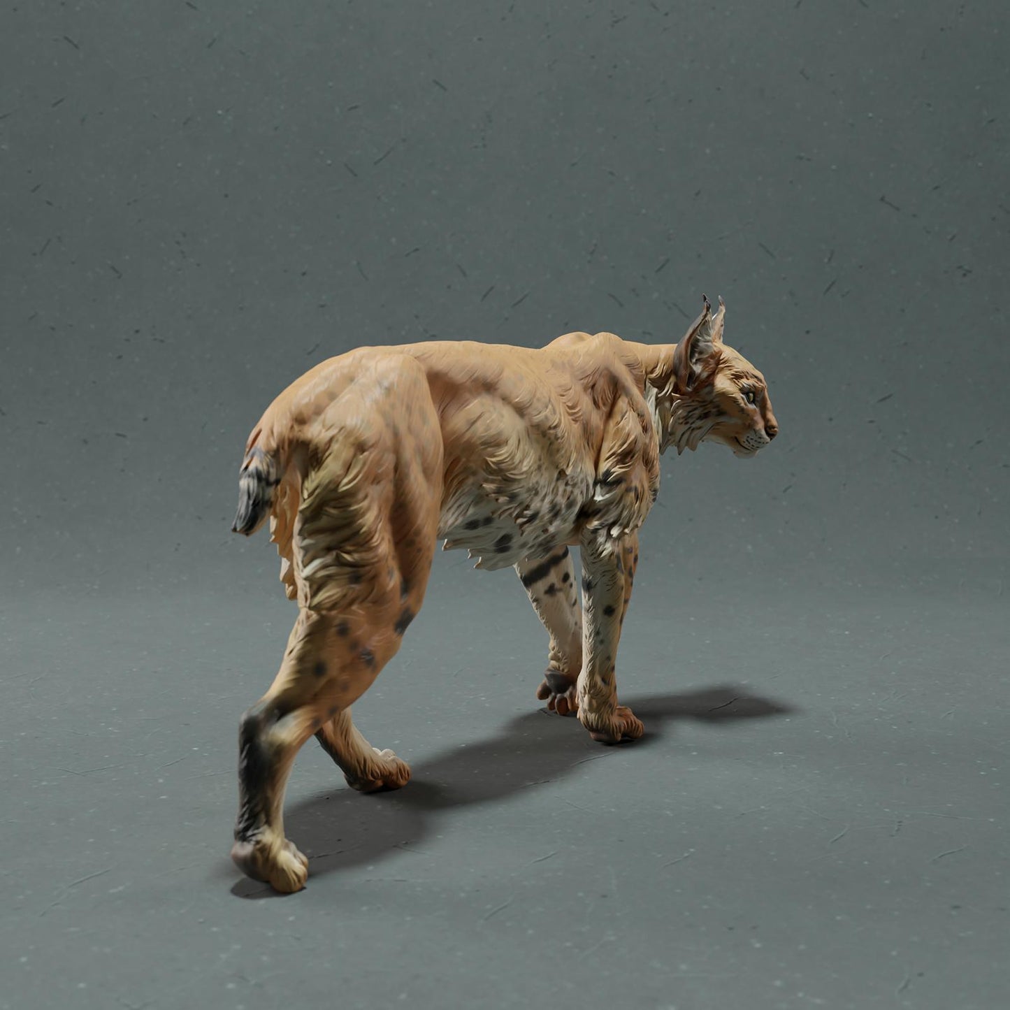 Product photo Animal Figure Diorama, Model Building: 0: Wild Animal Figure: Lynx – Bobcat (Ref 01_01_77)