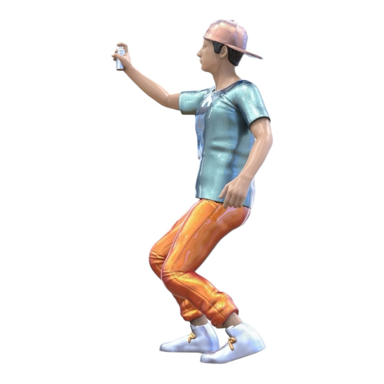 Miniature Figure: Teenage Sprayer - Young Man with Cap and Graffiti Spray Can (No. 288)