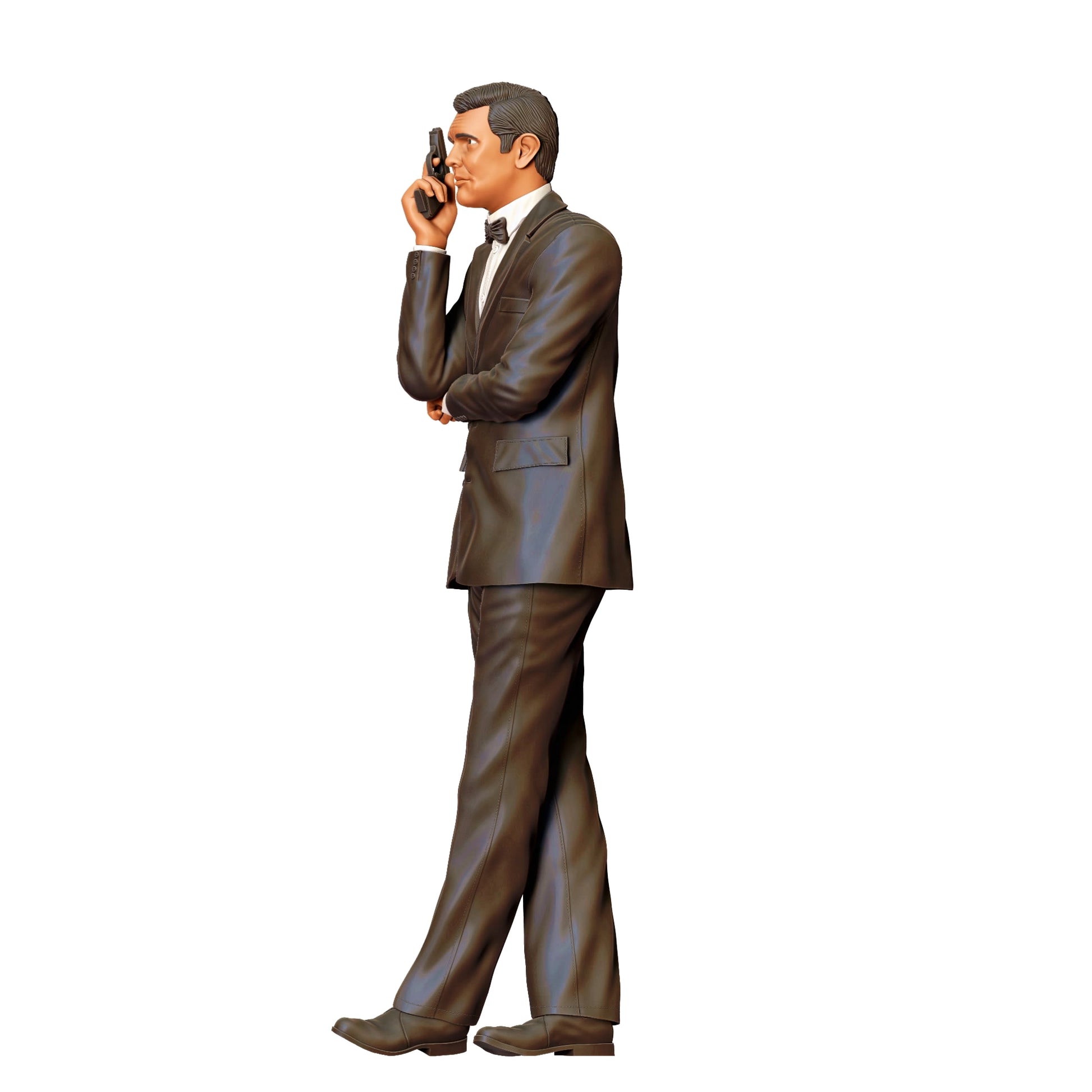 Diorama model building product photo 0: Secret agent with suit and pistol A (Ref. No. 366)
