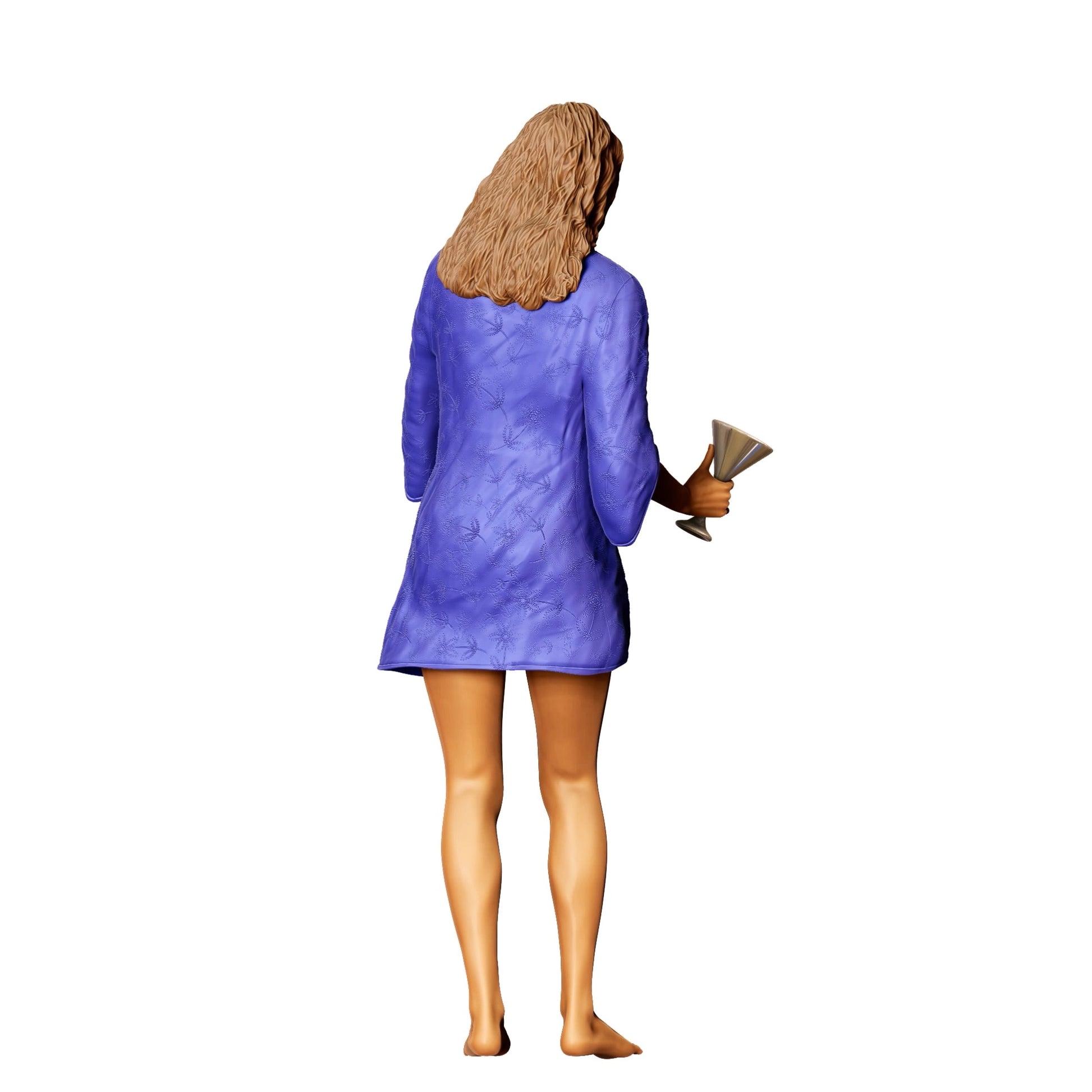 Diorama model building product photo 0: Pool Party guests - woman in bikini with champagne glass 2 (Ref. No. 326)