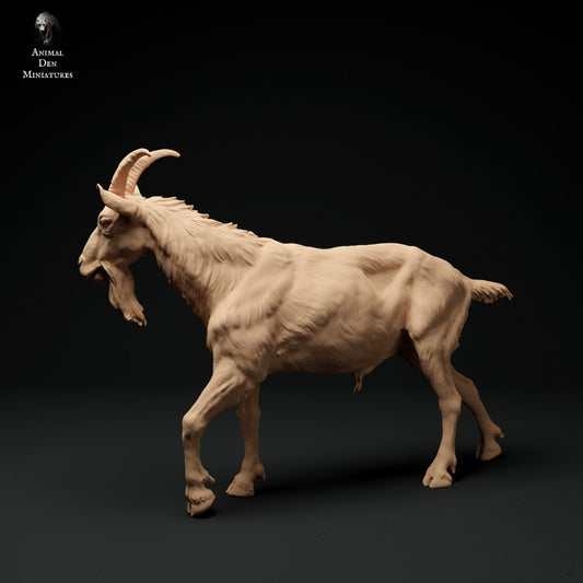 Product photo animal figure diorama, model building: 0: Alpine goat: walking