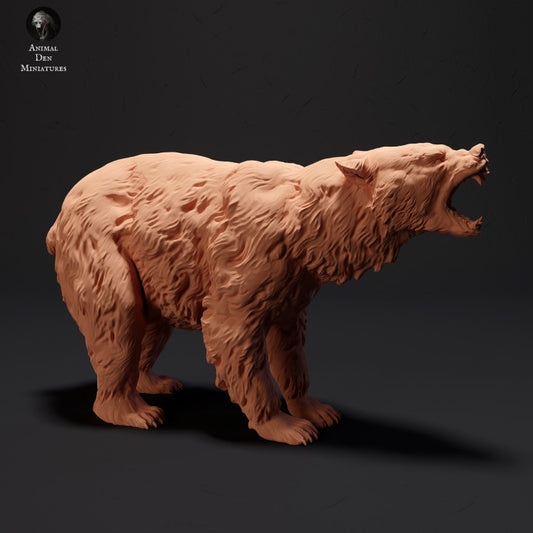 Product photo Animal Figure Diorama, Model Building: 0: Black Bear Roaring: Animals of the North