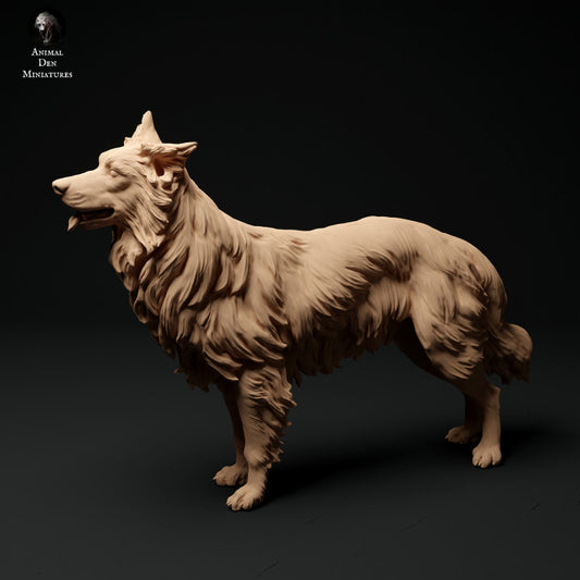 Product photo Animal Figure Diorama, Model Building: 0: Pet Figure: standing Dog - Border Collie