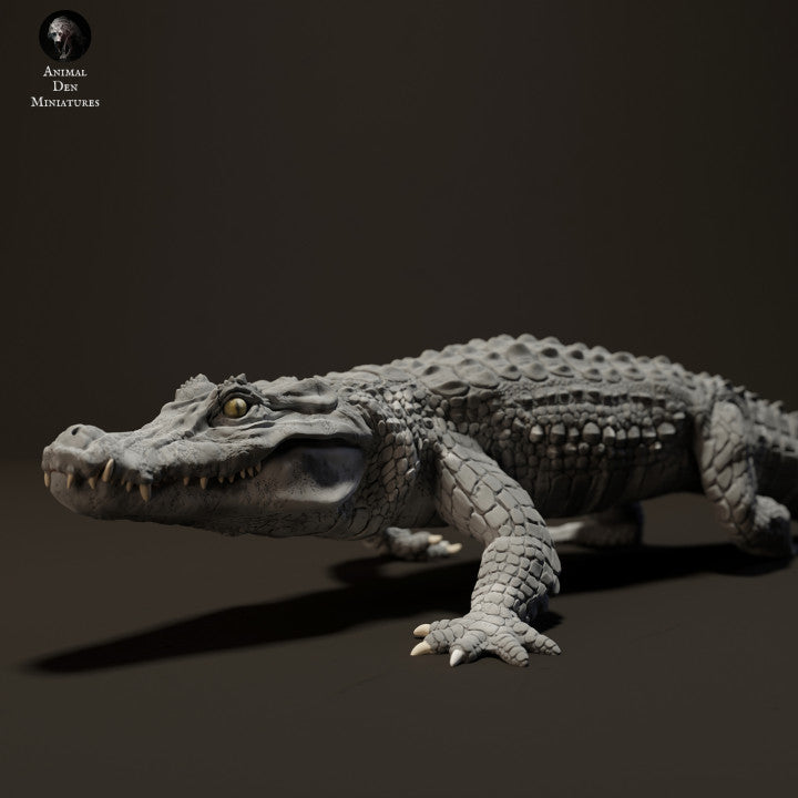 Product photo animal figure Animal Den Miniatures 2: Reptile animal figure: Black caiman (23_06_05)