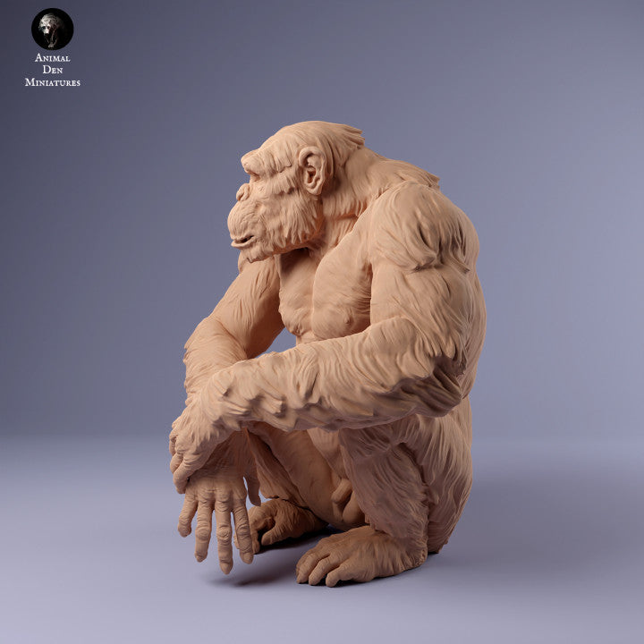 Product photo Animal Figure Diorama, Model Building: 0: Sitting Chimpanzee: Animals from Africa