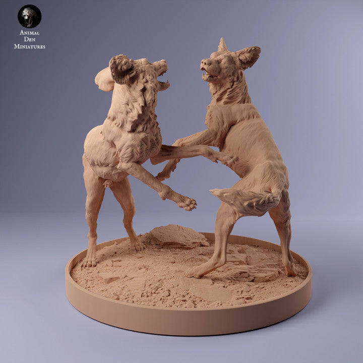 Produktfoto Tier Figur Diorama, Modellbau: 0: Afrikanischer Wildhund spielend: Tiere aus Afrika