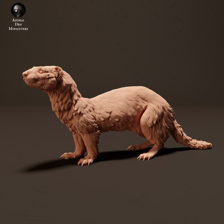 Product photo animal figure diorama, model building: 0: European ferret: Animals from Europe