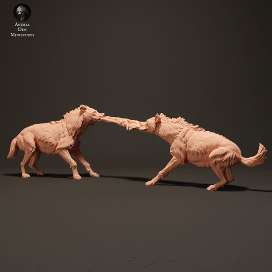 Product photo Animal Figure Diorama, Model Building: 0: Hyenas fighting for food: Animals from Africa
