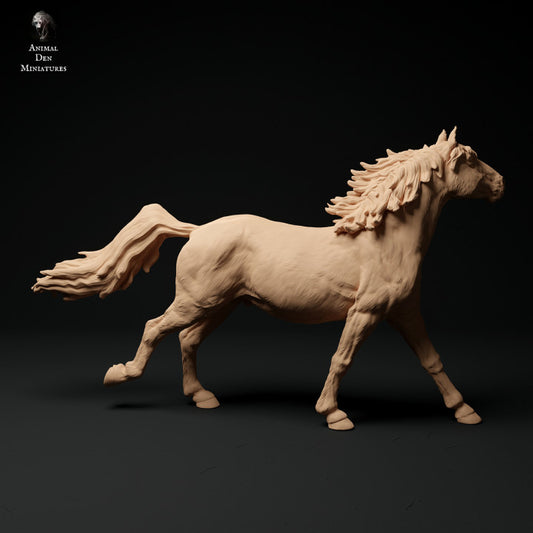Product photo Animal Figure Diorama, Model Building: 0: Konik/ Small Wild Horse Running: Animals from Europe