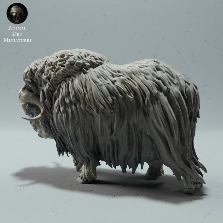 Product photo animal figure Animal Den Miniatures 3: Wild animal figure: Musk Ox (22_12_14)