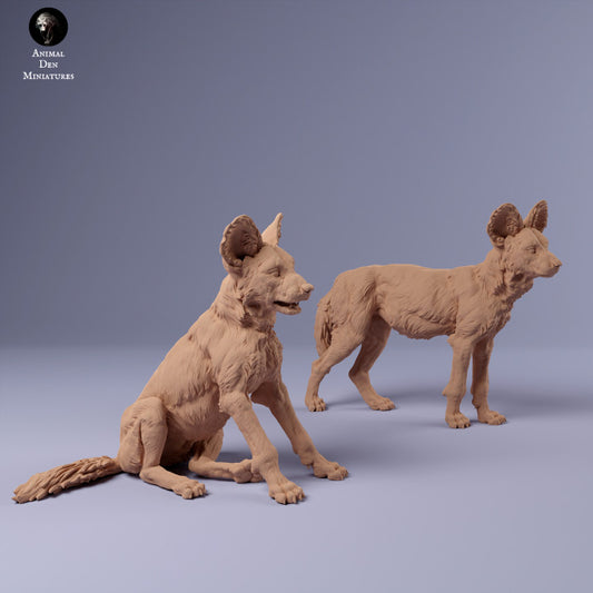 Product photo Animal Figure Diorama, Model Building: 0: African Wild Dog Puppies: Animals from Africa