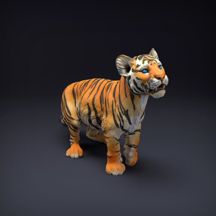 Product photo animal figure Animal Den Miniatures 4: Wild animal figure: Bengal tiger cub (22_08_10)