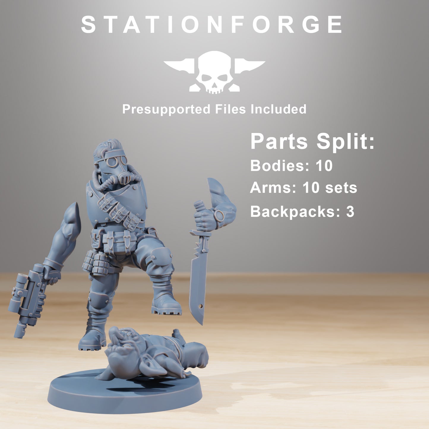Produktfoto Tabletop 28mm The Printing Goes Ever On (TPGEO) 0: GrimGuard Hunters