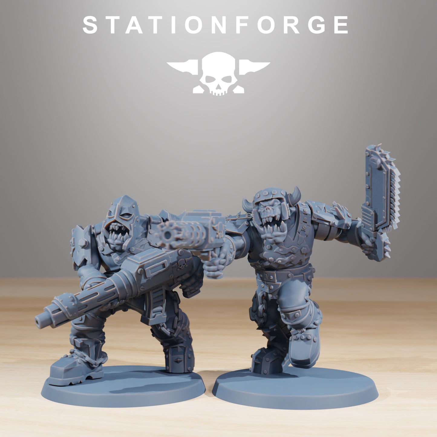 Product photo Tabletop 28mm The Printing Goes Ever On (TPGEO) 0: Orkaz Berserkers