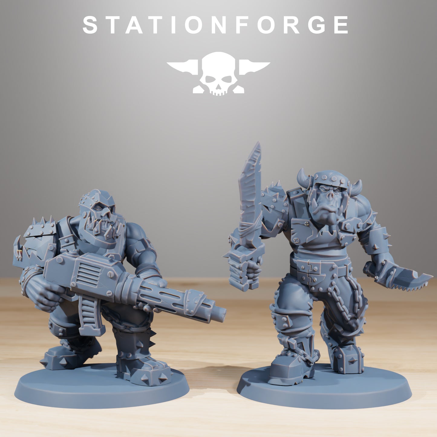 Product photo Tabletop 28mm The Printing Goes Ever On (TPGEO) 0: Orkaz Berserkers