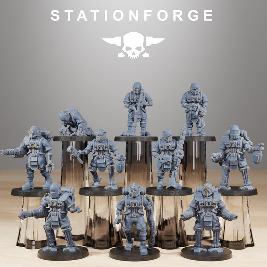 Product photo Tabletop 28mm The Printing Goes Ever On (TPGEO) 0: Scavenger Cyborgs