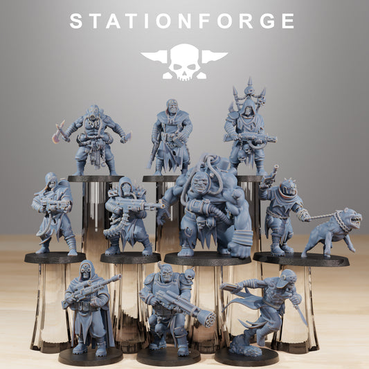 Product photo Tabletop 28mm The Printing Goes Ever On (TPGEO) 0: Corrupted Guard Nomads