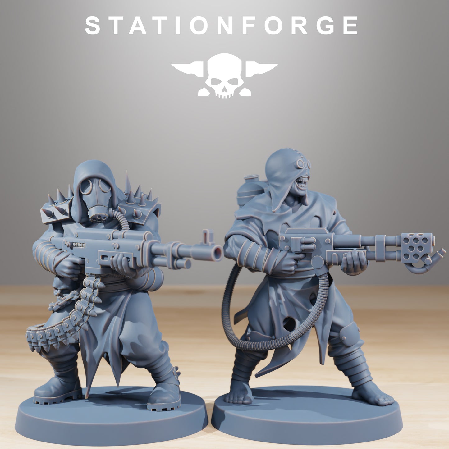 Product photo Tabletop 28mm The Printing Goes Ever On (TPGEO) 0: Corrupted Guard Nomads