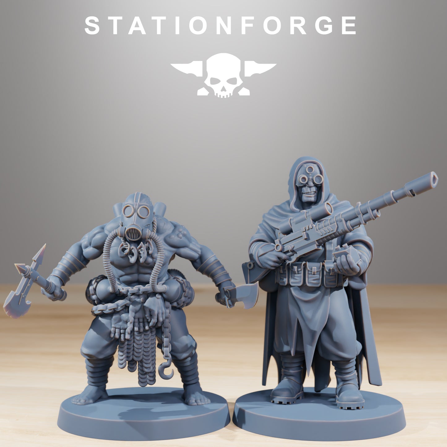 Product photo Tabletop 28mm The Printing Goes Ever On (TPGEO) 0: Corrupted Guard Nomads