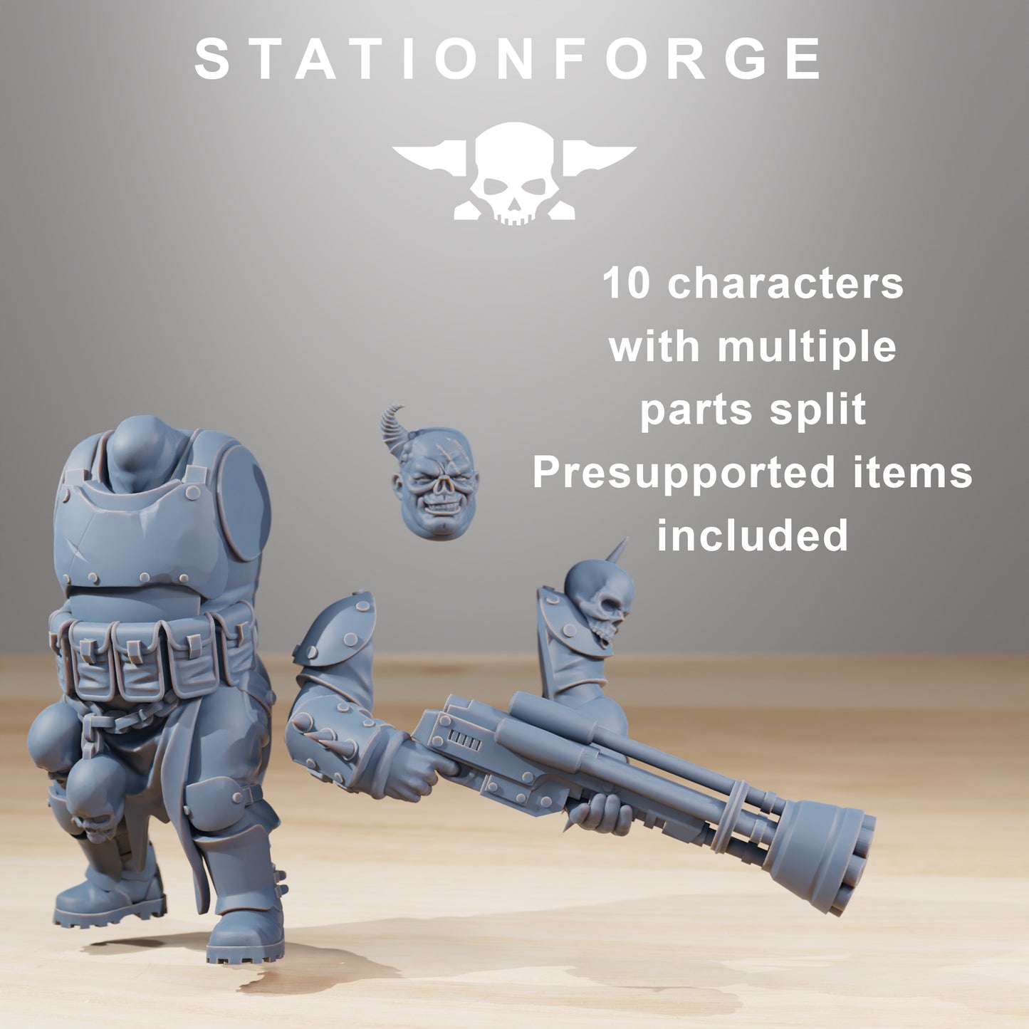 Product photo Tabletop 28mm The Printing Goes Ever On (TPGEO) 0: Corrupted Guard Nomads