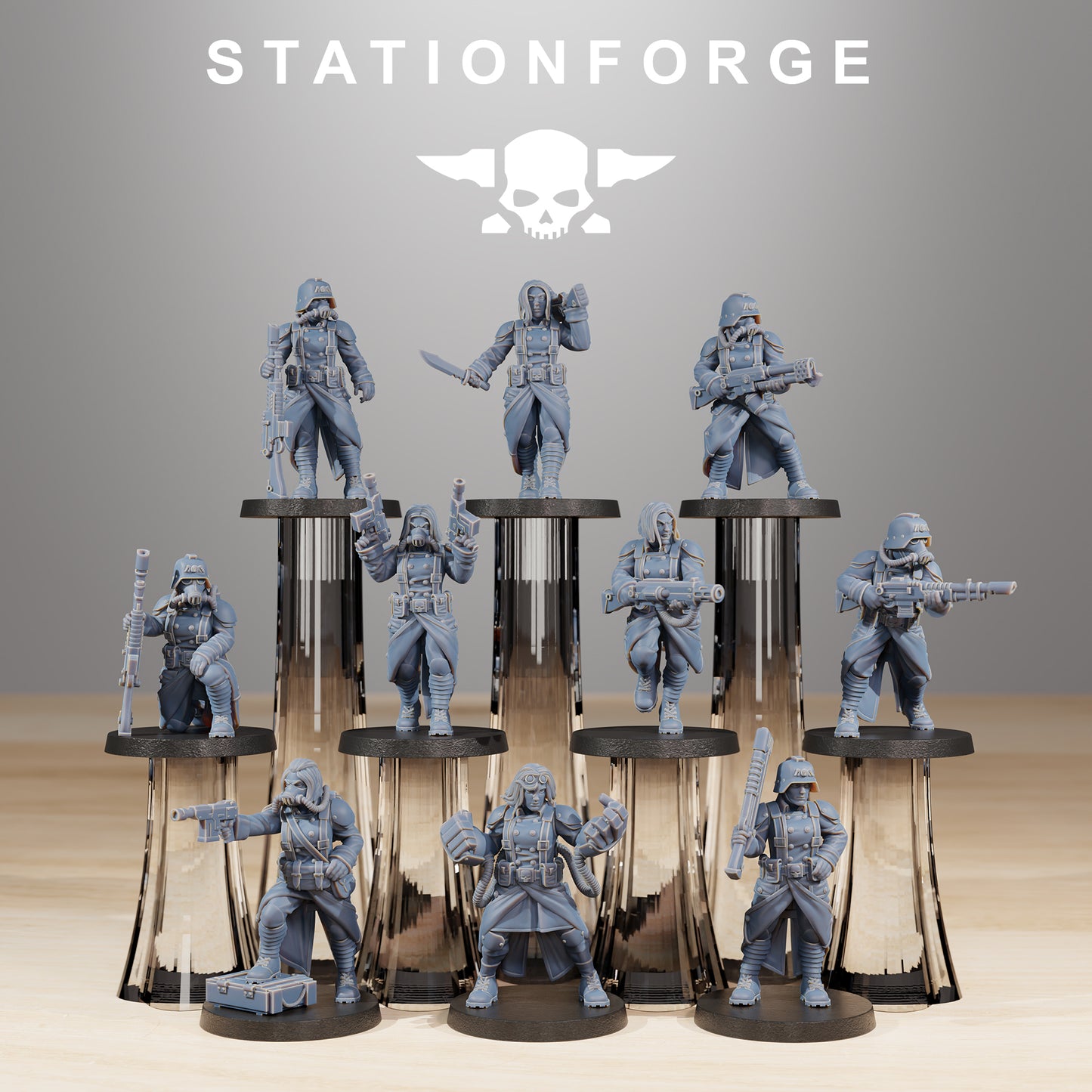 Product photo Tabletop 28mm The Printing Goes Ever On (TPGEO) 0: GrimGuard Sisters of War