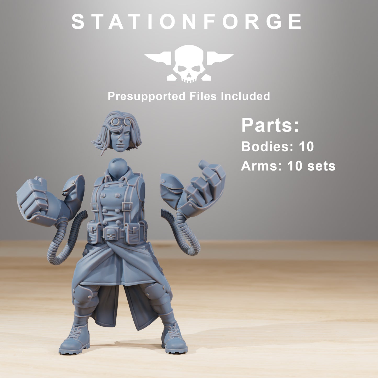 Product photo Tabletop 28mm The Printing Goes Ever On (TPGEO) 0: GrimGuard Sisters of War