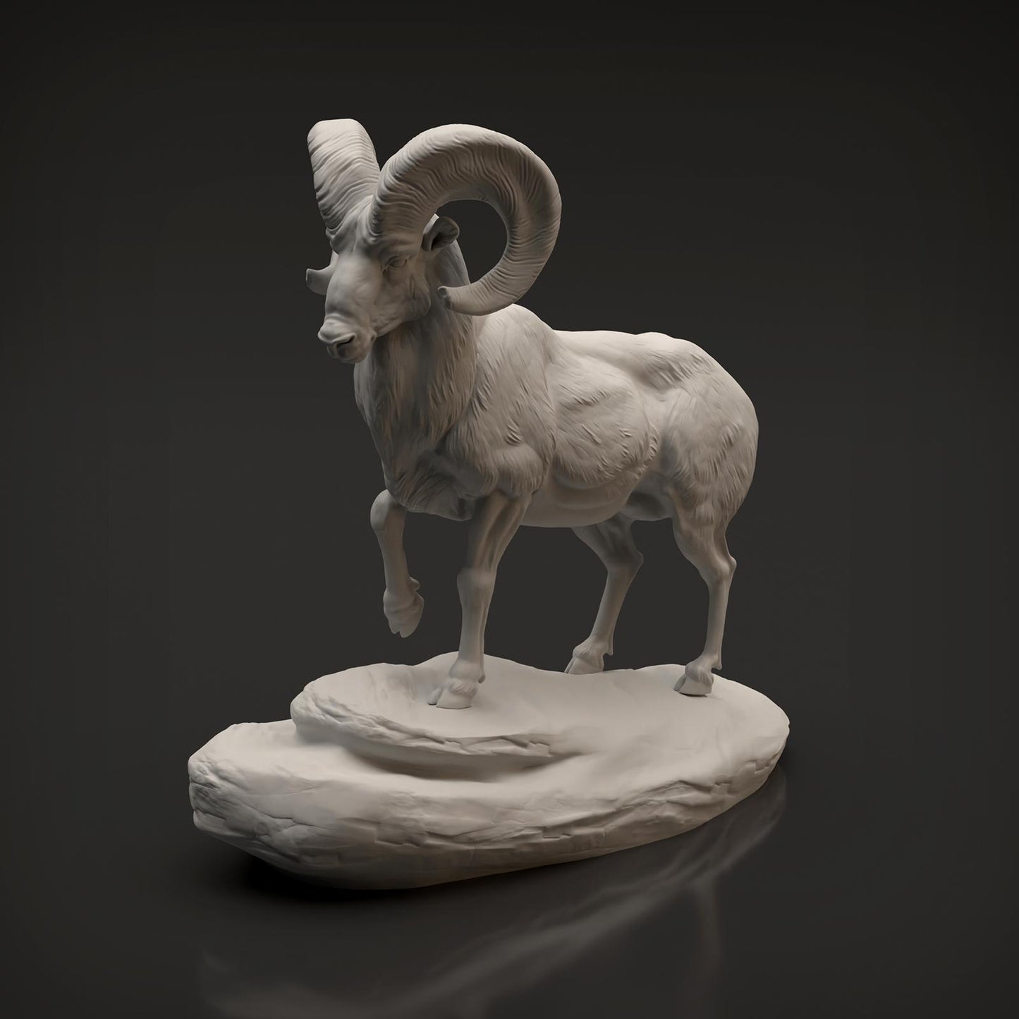 Product photo Animal Figure Diorama, Model Building: 0: Wildlife Figure: Bighorn Sheep Ram (Ref 01_01_89)