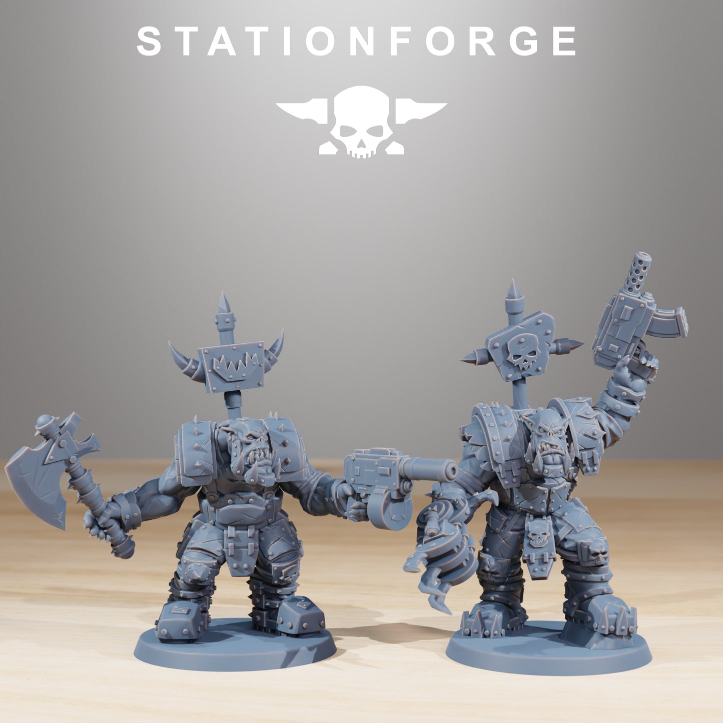 Product photo Tabletop 28mm The Printing Goes Ever On (TPGEO) 0: Orkaz SullKrushers