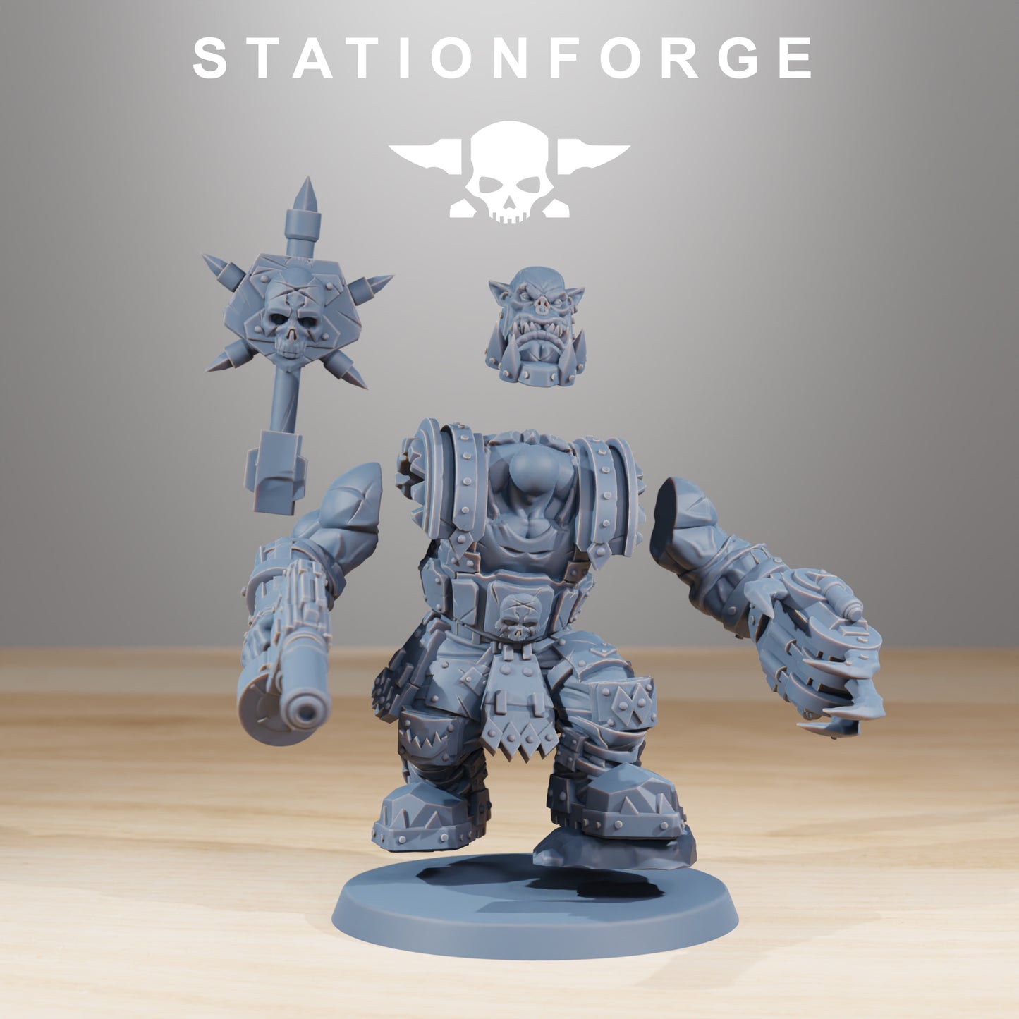 Product photo Tabletop 28mm The Printing Goes Ever On (TPGEO) 0: Orkaz SullKrushers
