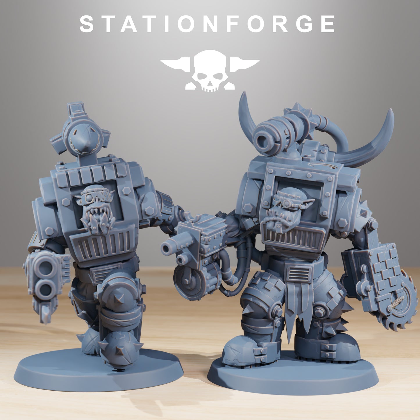 Product photo Tabletop 28mm The Printing Goes Ever On (TPGEO) 0: Orkaz Steelbrutes