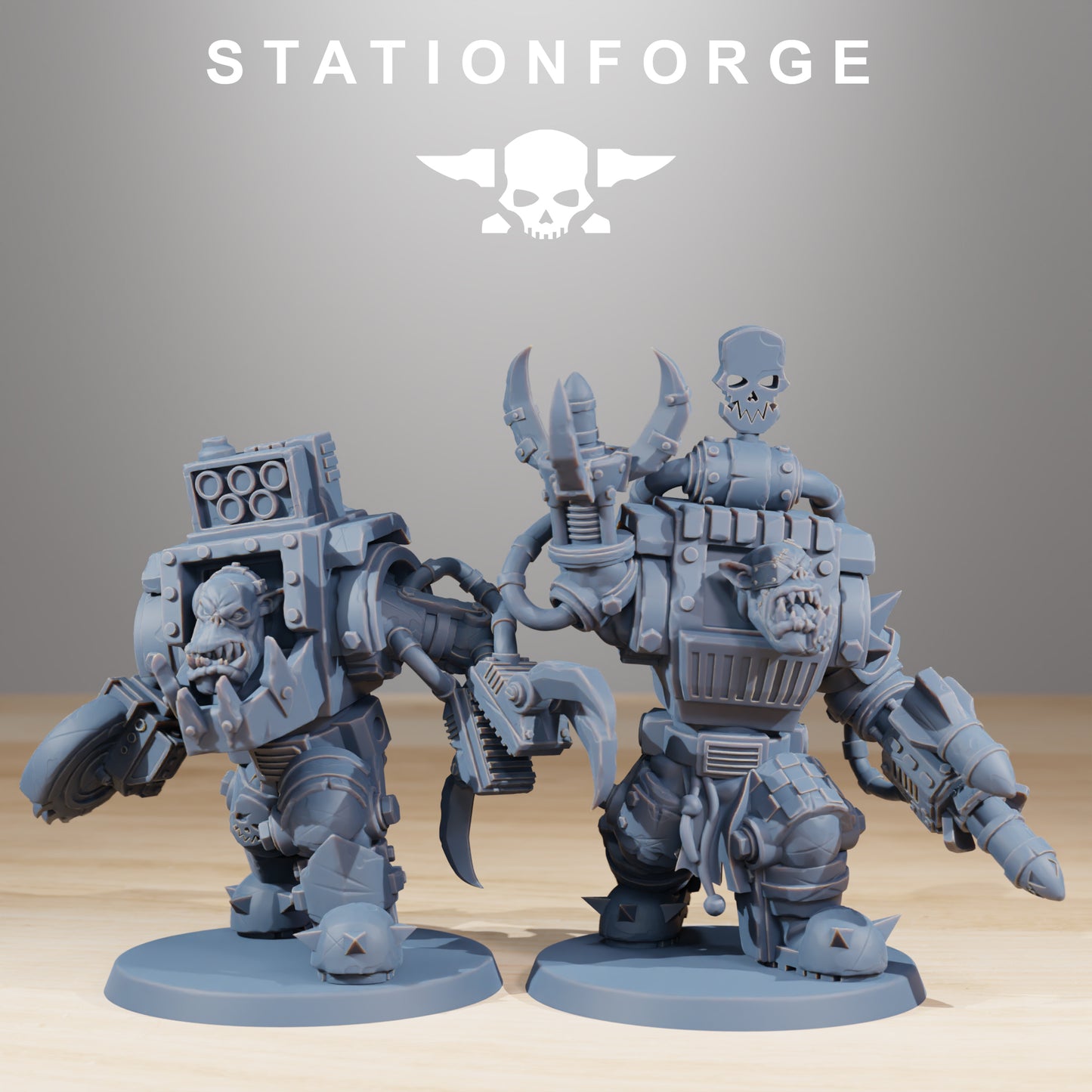 Product photo Tabletop 28mm The Printing Goes Ever On (TPGEO) 0: Orkaz Steelbrutes