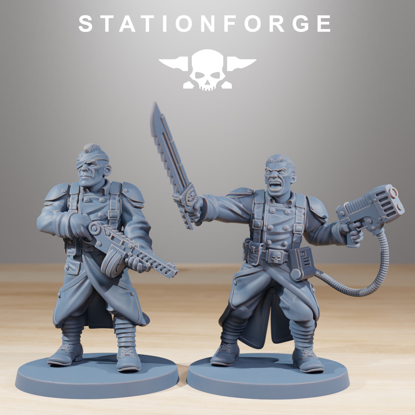 Product photo Tabletop 28mm The Printing Goes Ever On (TPGEO) 0: GrimGuard Combatants