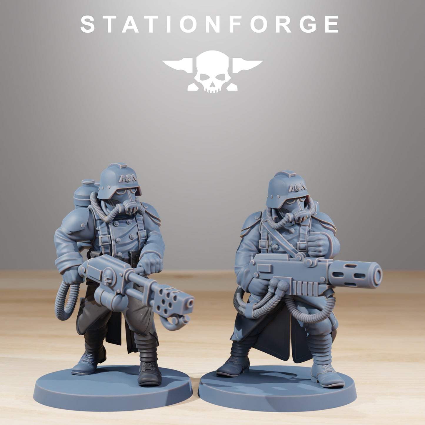 Product photo Tabletop 28mm The Printing Goes Ever On (TPGEO) 0: GrimGuard Combatants