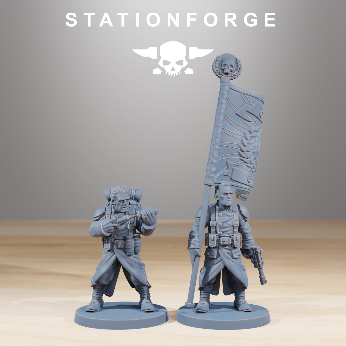 Product photo Tabletop 28mm The Printing Goes Ever On (TPGEO) 0: GrimGuard Combatants