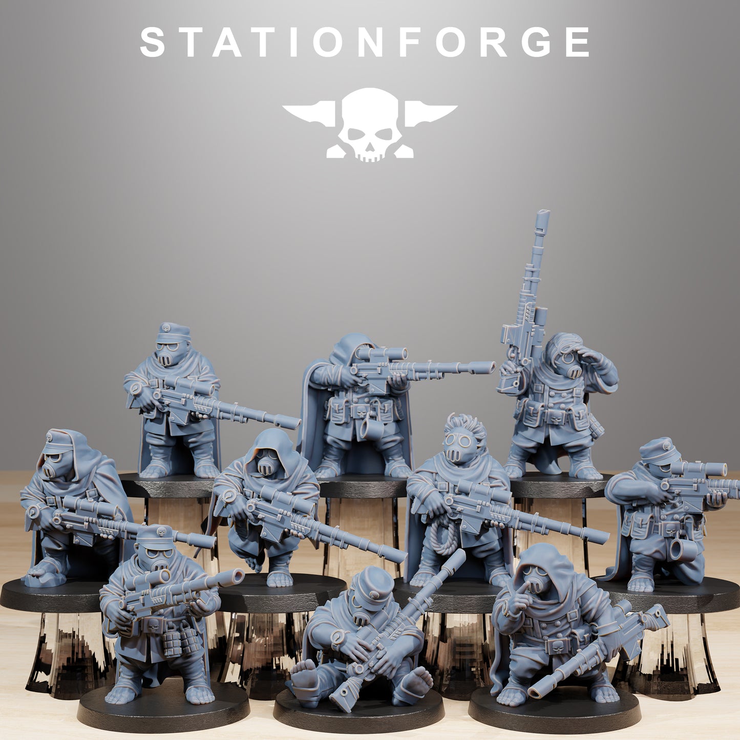 Product photo Tabletop 28mm The Printing Goes Ever On (TPGEO) 0: GrimGuard Skulldarts