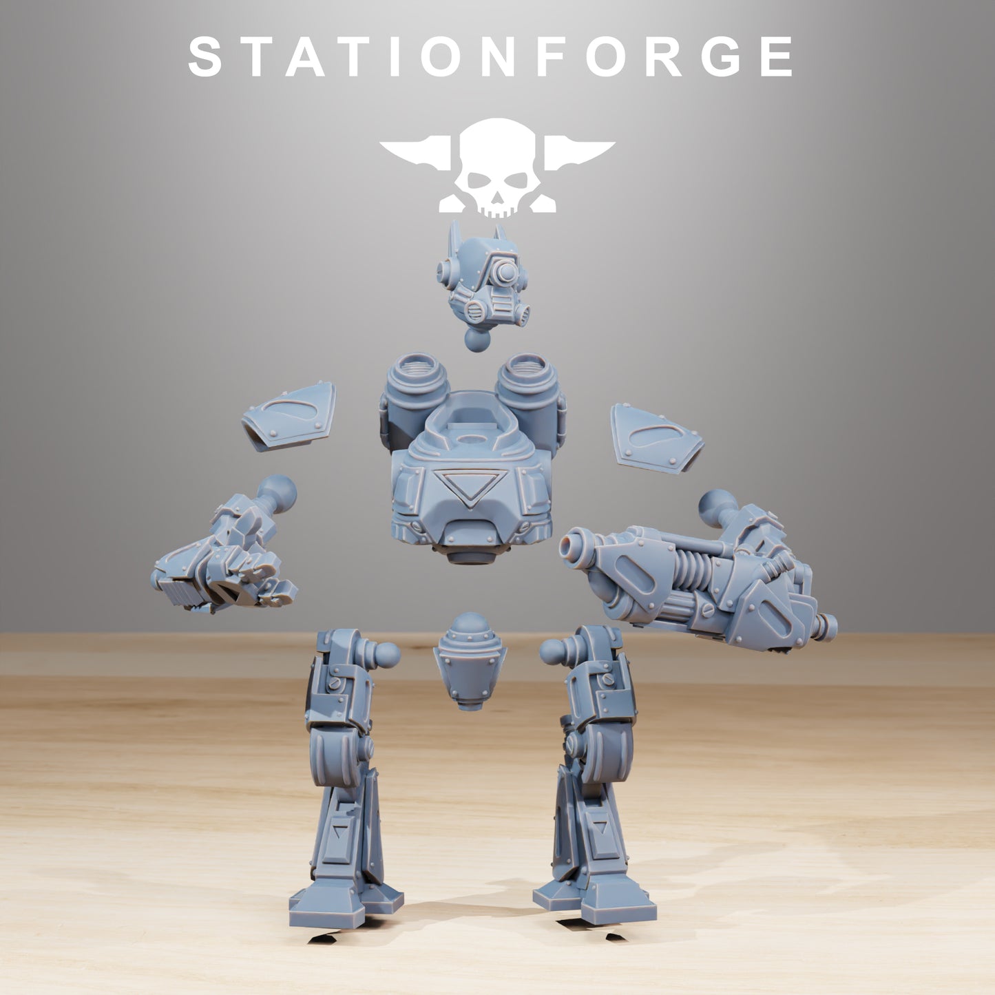 Product photo Tabletop 28mm The Printing Goes Ever On (TPGEO) 0: Scavenger Mechanods