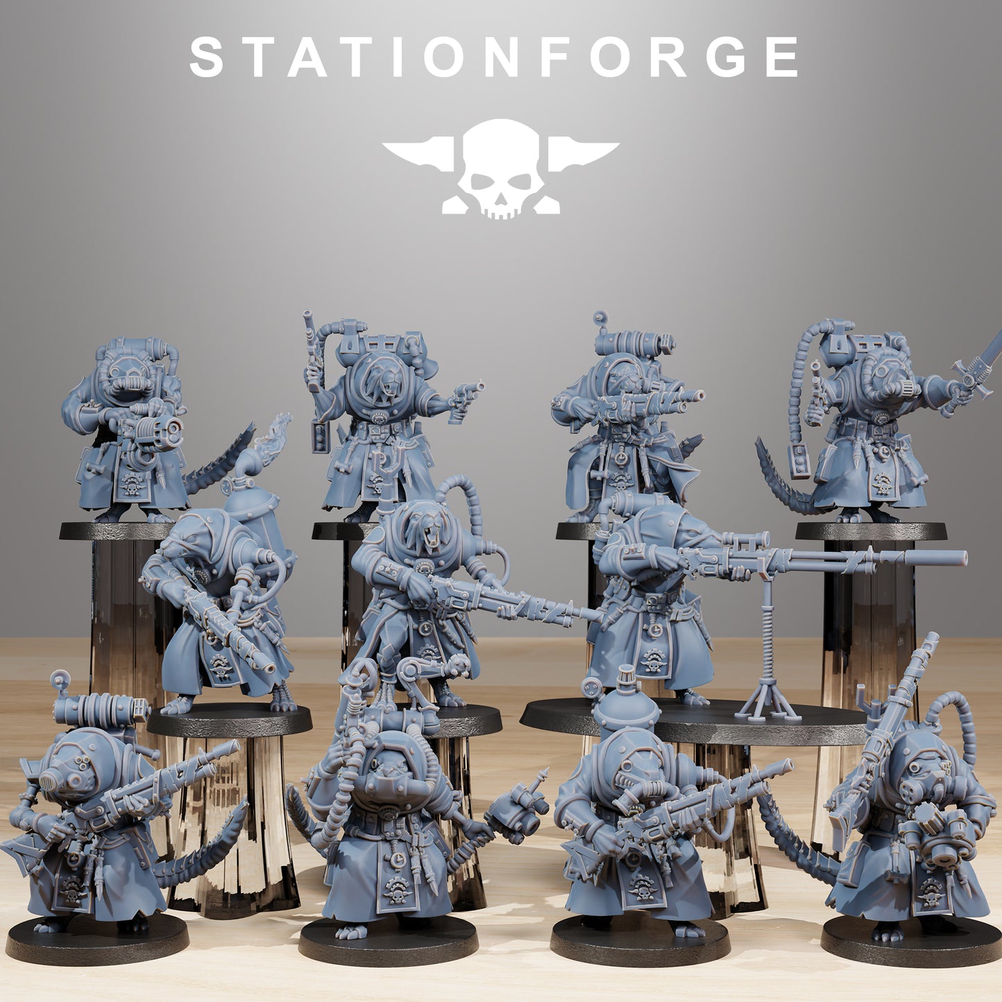 Product photo Tabletop 28mm The Printing Goes Ever On (TPGEO) 0: Raticus Grunts