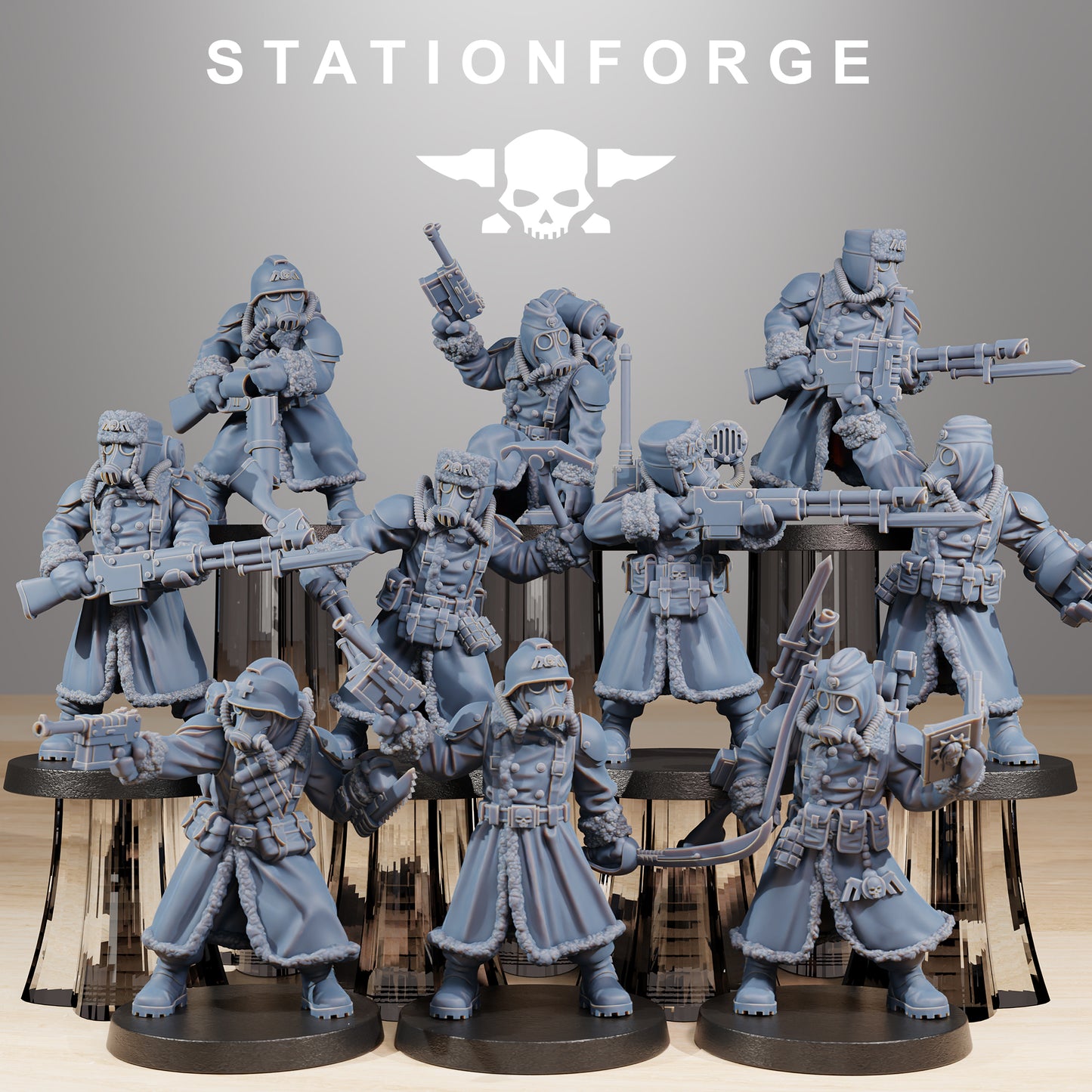 Product photo Tabletop 28mm The Printing Goes Ever On (TPGEO) 0: GrimGuard Frostwatch