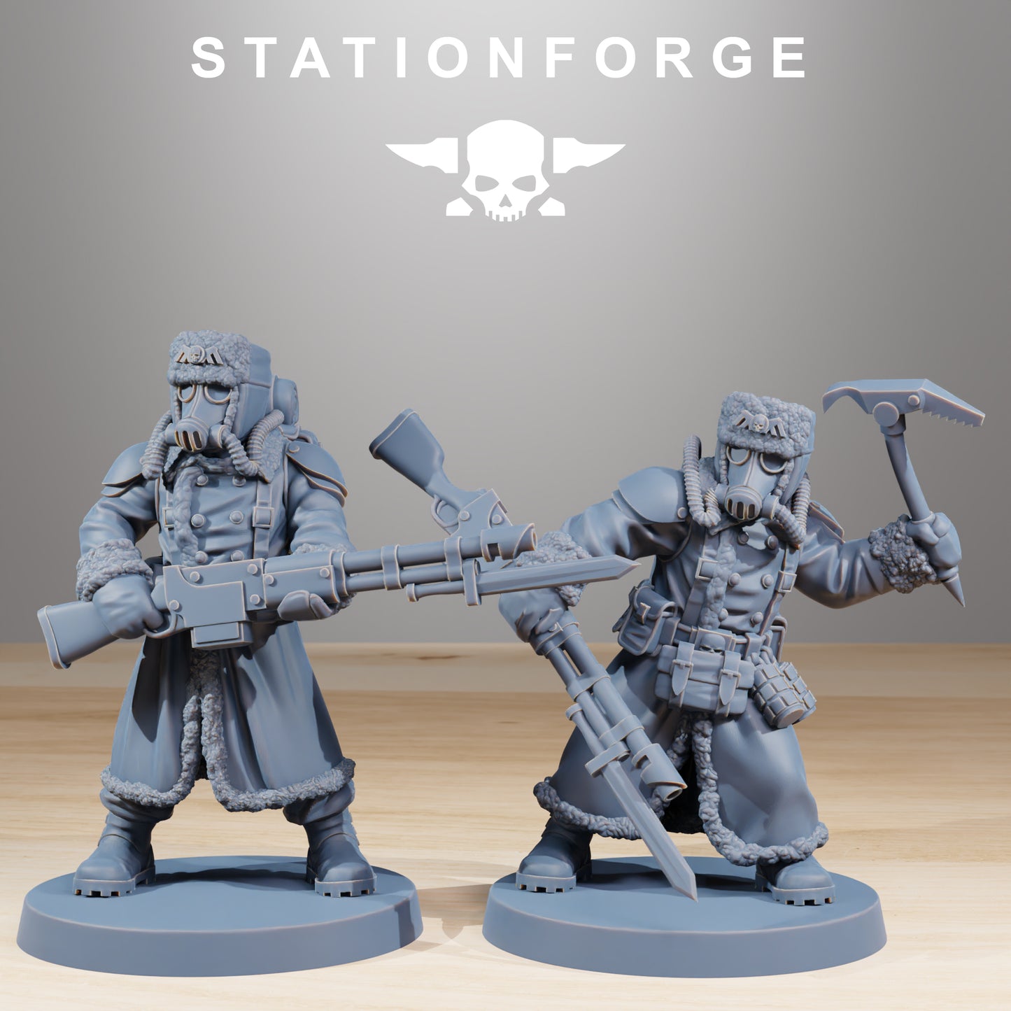 Product photo Tabletop 28mm The Printing Goes Ever On (TPGEO) 0: GrimGuard Frostwatch