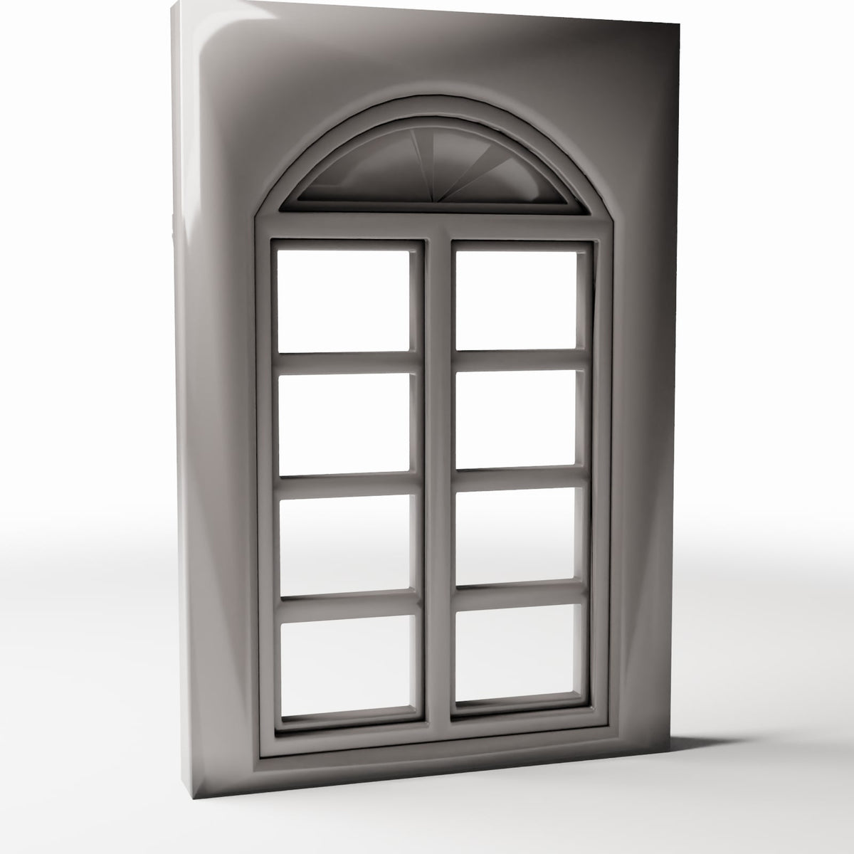 Diorama model-building product photo 3: Diorama Buildings: Neoclassical Multi-Pane Window (Ref. 873D)