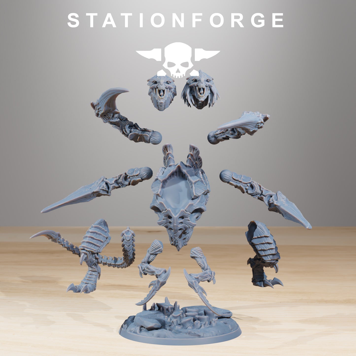 Product photo Tabletop 28mm The Printing Goes Ever On (TPGEO) 0: Xenarid Ravage Howler